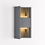 Outdoor wall light Benjamin - anthracite with integrated LED