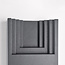 Outdoor wall light Benjamin - anthracite with integrated LED
