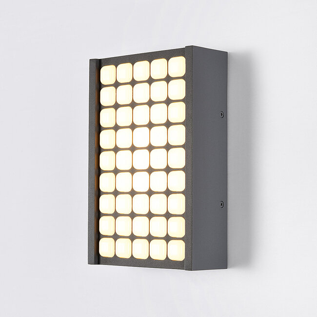Outdoor wall light Melina - black with integrated LED