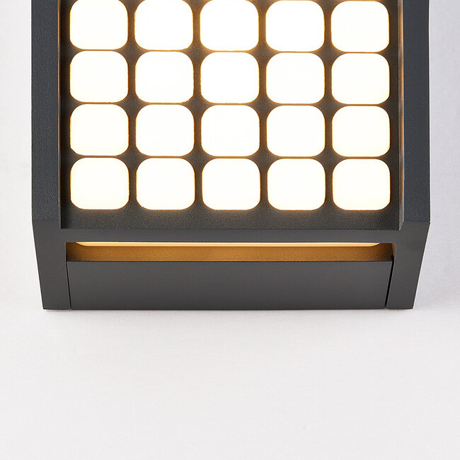 Outdoor wall light Melina - black with integrated LED