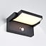 Adjustable solar wall light Berlin with sensor and control dial