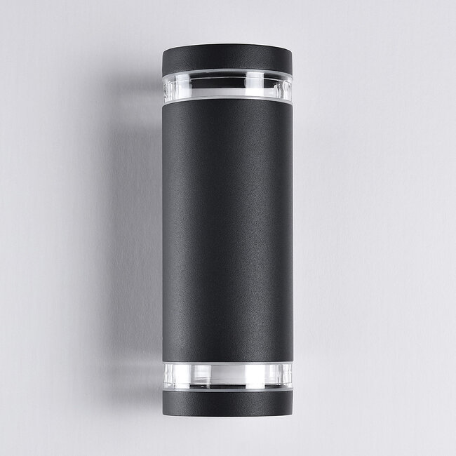 2-light outdoor wall light Showman - black