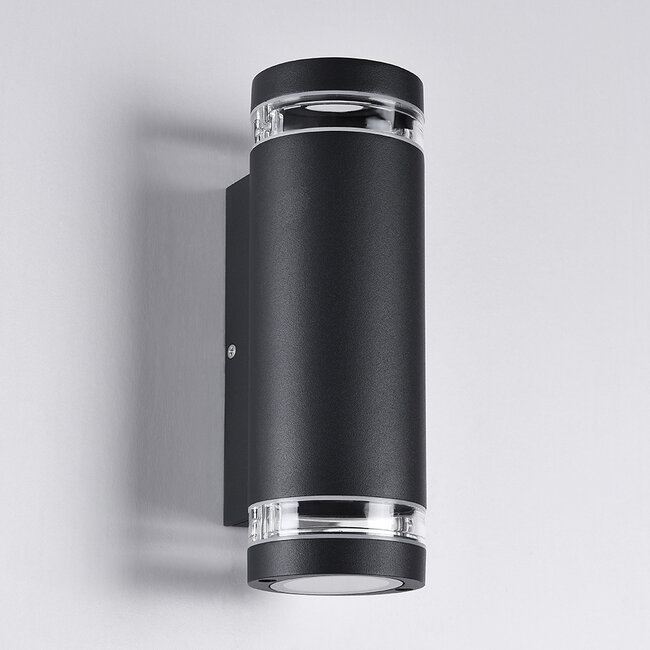 Outdoor wall light Showman 2-light - black