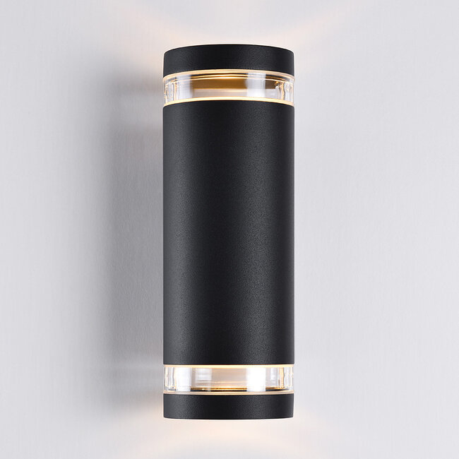 Outdoor wall light Showman 2-light - black
