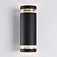 2-light outdoor wall light Showman - black