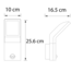 Outdoor wall light Franco with motion sensor - black integrated LED