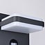 Outdoor wall light Stefano with motion sensor - anthracite integrated LED