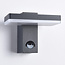 Wall light black with sensor - Roberto