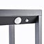 Black freestanding outdoor light with solar power and sensor – Marcello