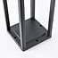 Black freestanding outdoor light with solar power and sensor – Marcello