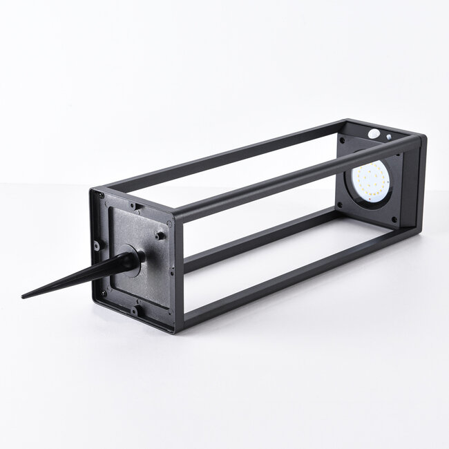 Black Floor Lamp with Solar and Sensor - Marcello