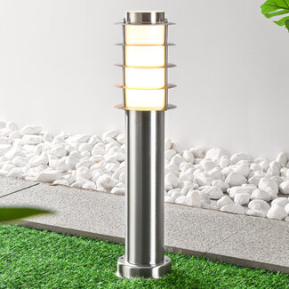 Stainless steel outdoor floor lamp Silvio - 50 cm