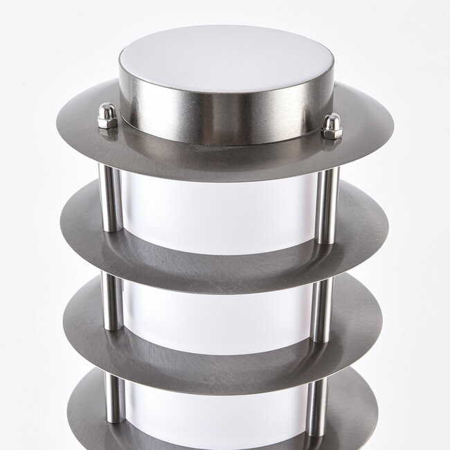 Stainless steel outdoor floor lamp Silvio - 50 cm