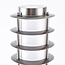 Stainless steel floor lamp Silvio, 80 cm