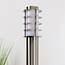 Stainless steel floor lamp Silvio, 80 cm