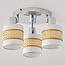 Rattan ceiling spotlight, 3-light - Besi