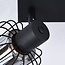 Ceiling light with smoked glass and rotating spotlights, 2-bulb - Dua