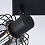 3-bulb ceiling light with smoked glass and rotating spotlights - Diya