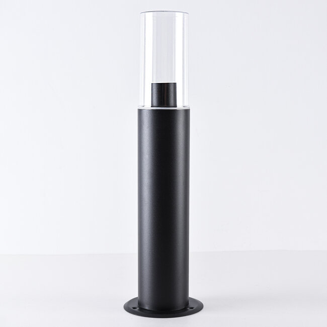 Stainless steel floor lamp Stella black, 80 cm