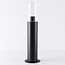 Outdoor floor lamp Stella in black stainless steel - 80 cm