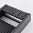 Outdoor bollard light Andrew with ribbed design