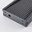 Outdoor bollard light Andrew with ribbed design