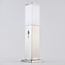 Stainless steel outdoor floor lamp Leopoldo with sensor - 45 cm