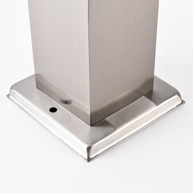 Stainless steel floor lamp Leopoldo with sensor, 45 cm