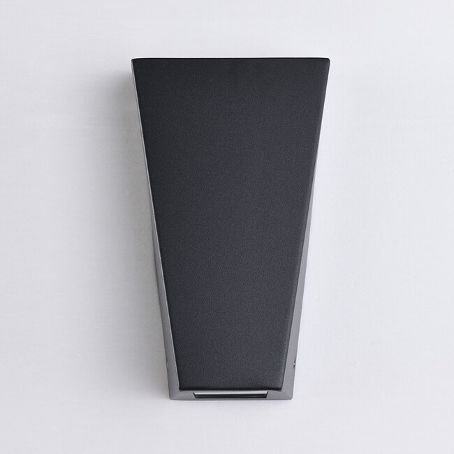 Modern stainless steel wall lamp black - Luisa