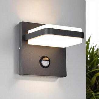 Wall light with sensor Stefano - anthracite