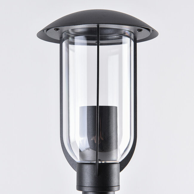 Outdoor floor lamp Alessandro in black stainless steel - 80 cm