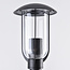Outdoor floor lamp Alessandro in black stainless steel - 80 cm