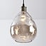 pendant light Verona - cognac glass teardrop globe
