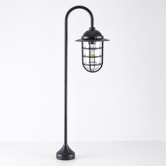 Rustic outdoor floor lamp Dave - black