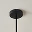 4-light ceiling light Stiri - opal glass and black