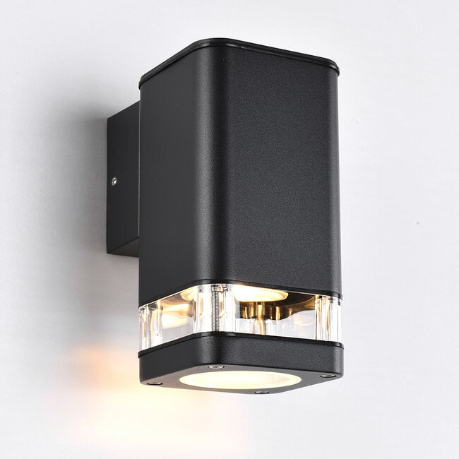 Modern square wall lamp Marino, black