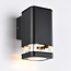 Square outdoor wall light Marino - black