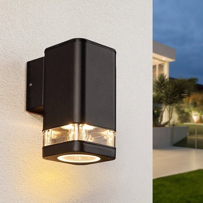 Modern square wall lamp Marino, black