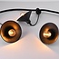 Lampshade for festoon lights - black
