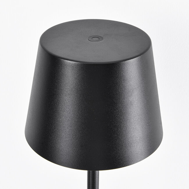 Rechargeable outdoor floor lamp Jytte, dimmable - black