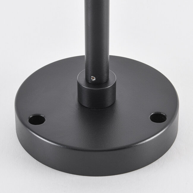 Outdoor floor lamp Tyra with ground spike - black with integrated LED