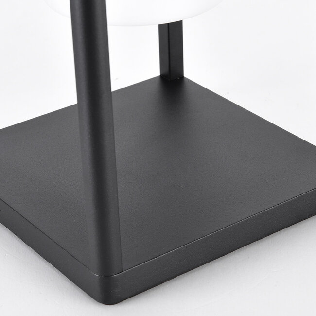 Rechargeable black table lamp - Luxor