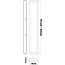 White LED wall light, 83 cm - Norell