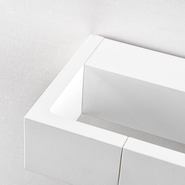 Rotatable wall lamp Sirle 45 cm in white