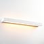 Rotatable wall lamp Sirle 60 cm in white