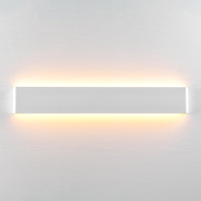 Modern wall light white with integrated LEDs, 61 cm - Norell