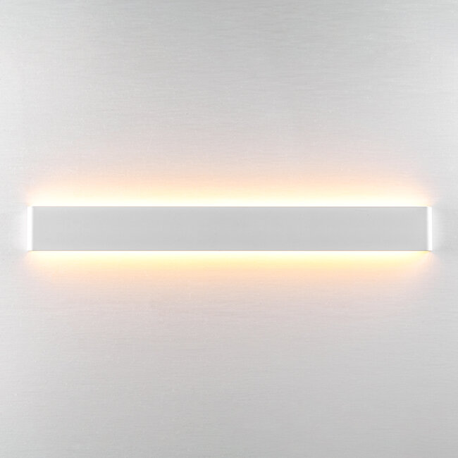 Wall lamp Norell 83 cm in white with integrated LEDs