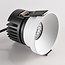 9W recessed spotlight Meya with ring 1 - White