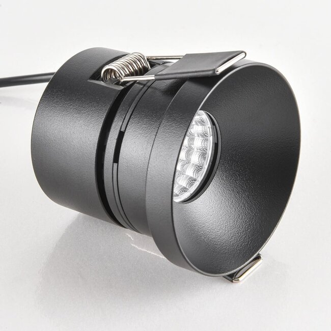9W recessed downlight Meya with ring 1 - black