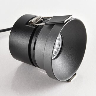 9W recessed spotlight Meya with ring 1 - dark grey